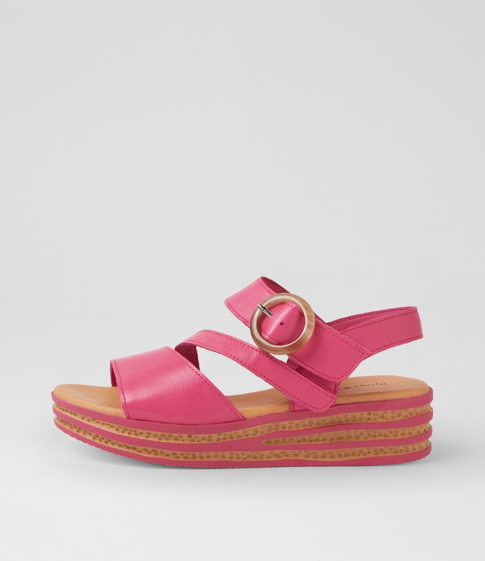 Charleen Fuchsia Leather Sandals Charleen Fuchsia Leather Sandals