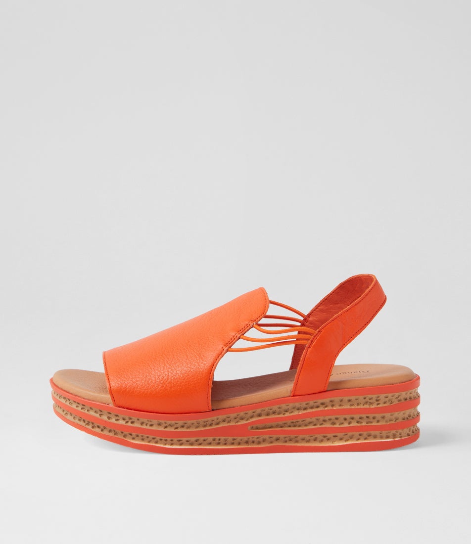 Cobra New Orange Leather Sandals Cobra New Orange Leather Sandals