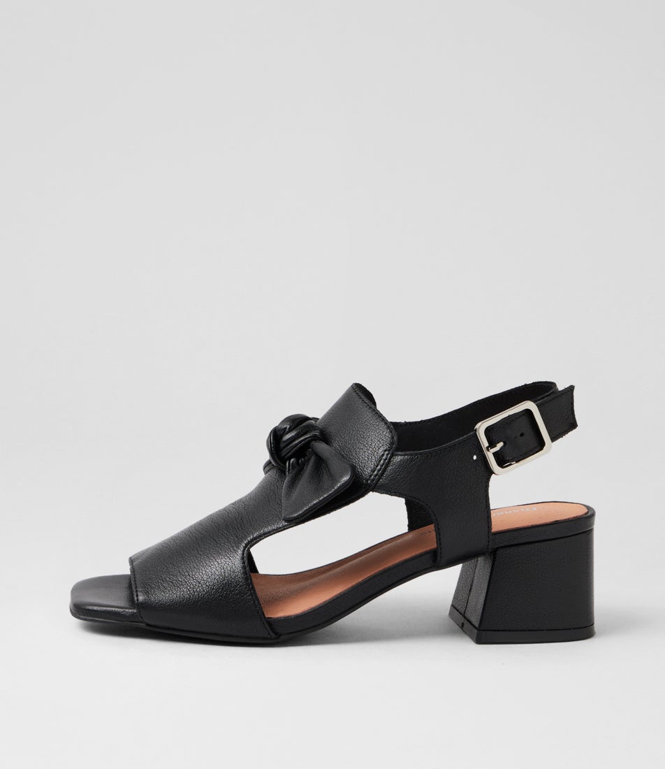 Felia Black Leather Sandals Felia Black Leather Sandals
