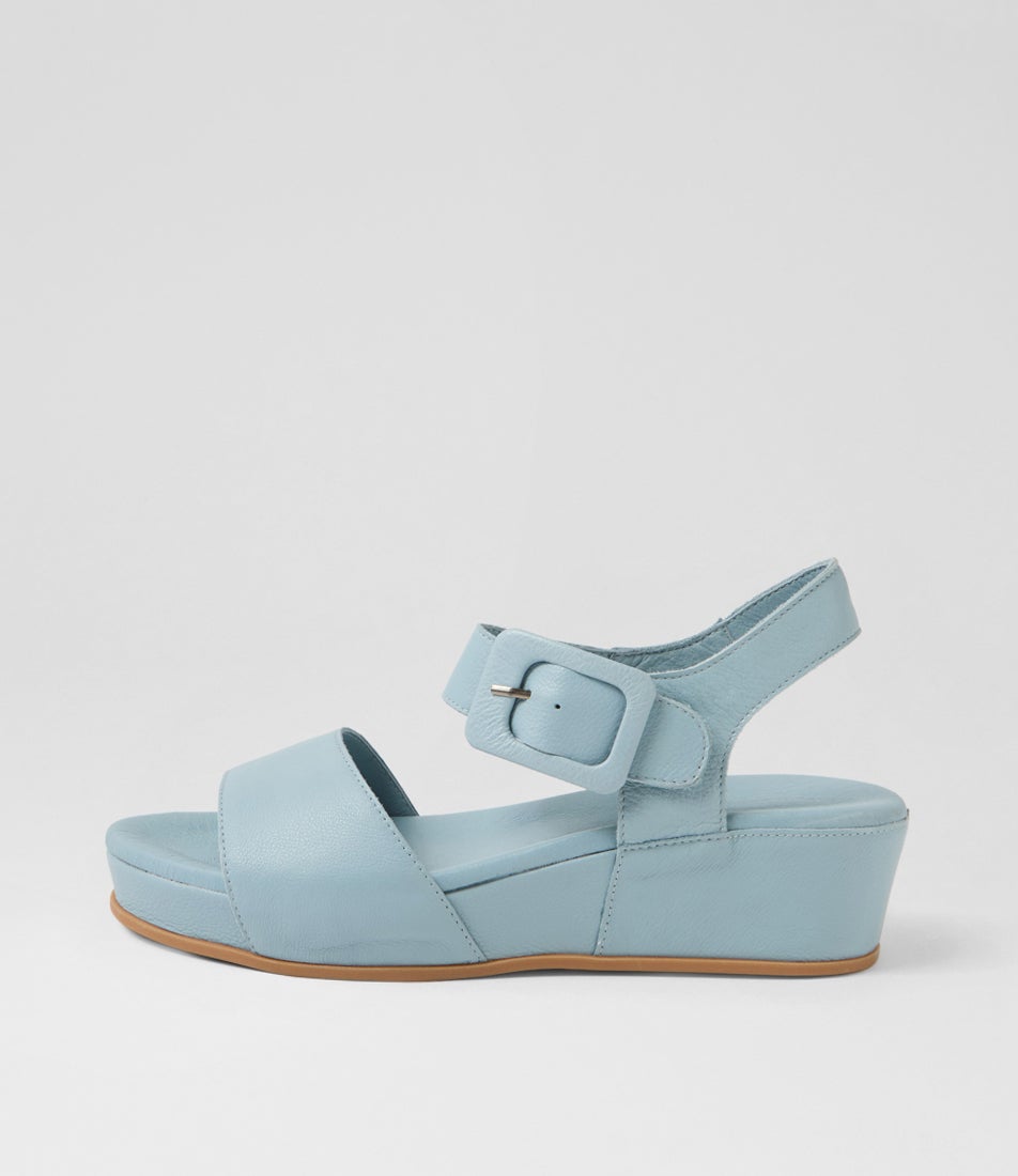 Fedila Denim Leather Sandals Fedila Denim Leather Sandals