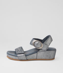 FARRIN DJ DENIM SOFT METALLIC LEATHER