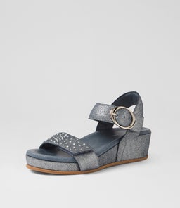 FARRIN DJ DENIM SOFT METALLIC LEATHER