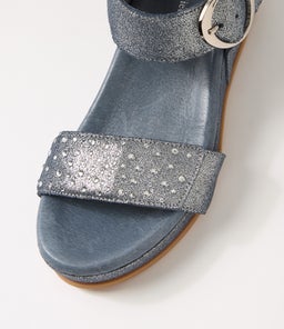 FARRIN DJ DENIM SOFT METALLIC LEATHER