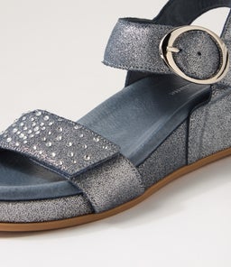 FARRIN DJ DENIM SOFT METALLIC LEATHER