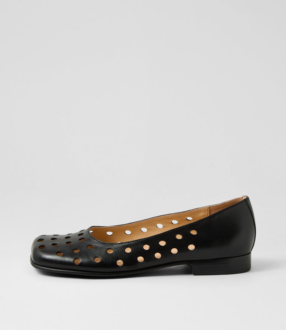 Gibons Black Leather Ballet Flats Gibons Black Leather Ballet Flats