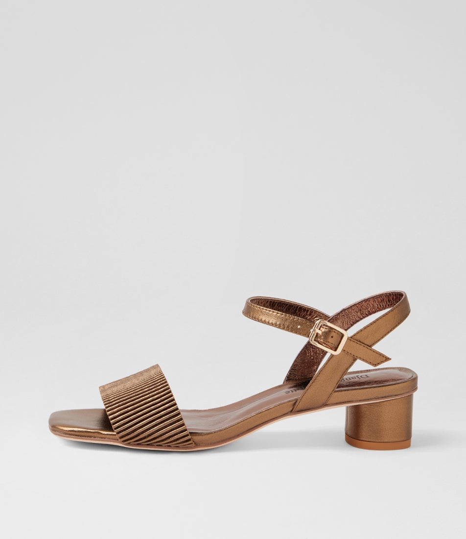 Hanita Bronze Leather Sandals Hanita Bronze Leather Sandals