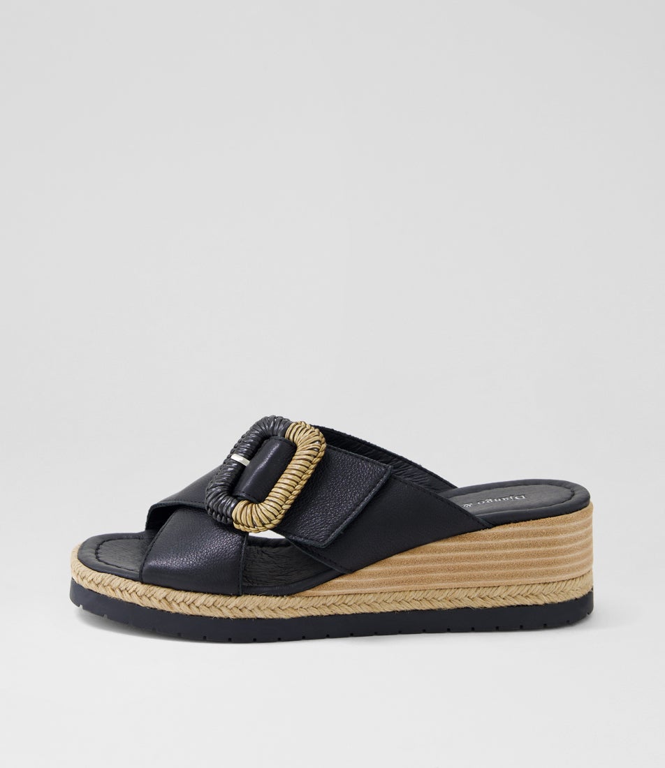 Iveta Black Leather Sandals Iveta Black Leather Sandals