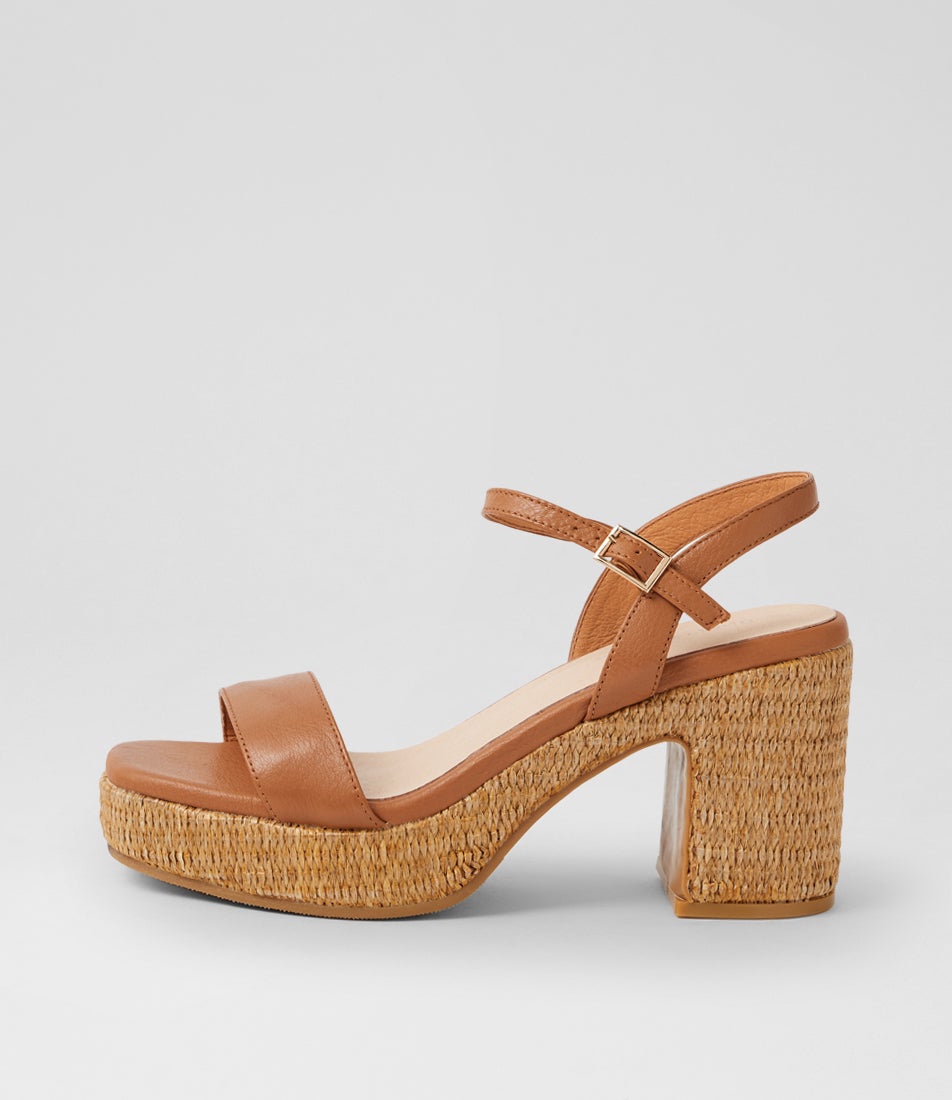 Kellow Dark Tan Natural Leather Sandals Kellow Dark Tan Natural Leather Sandals