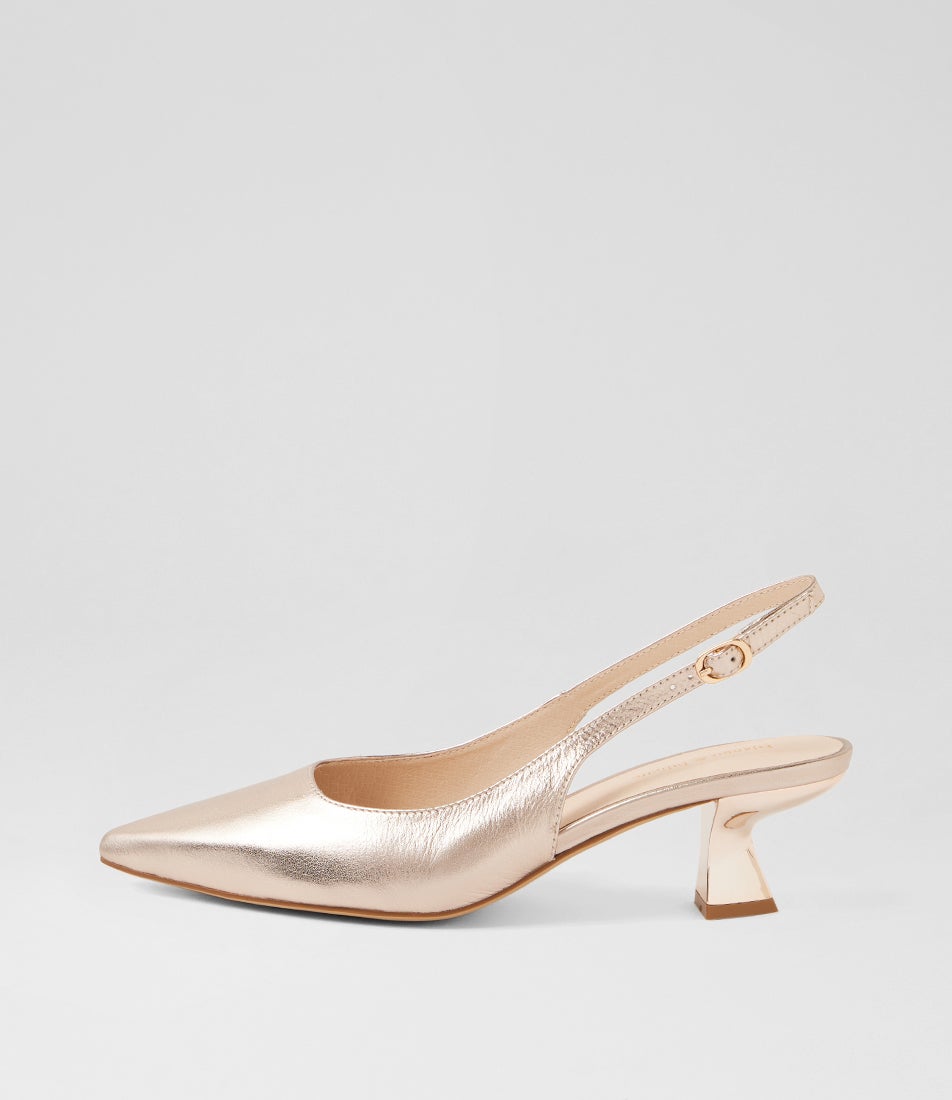 Linly Platino Leather Heels