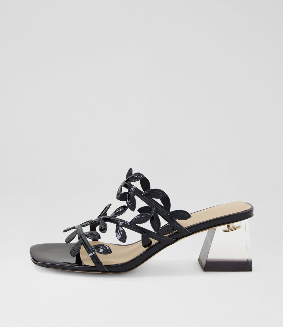 Maylie Black Patent Leather Sandals Maylie Black Patent Leather Sandals