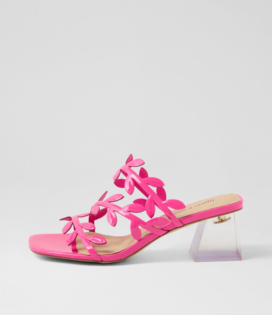 Maylie Hot Pink Patent Leather Sandals Maylie Hot Pink Patent Leather Sandals