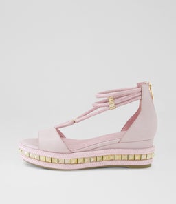 Miora Palest Pink Gold Leather Sandals Miora Palest Pink Gold Leather Sandals