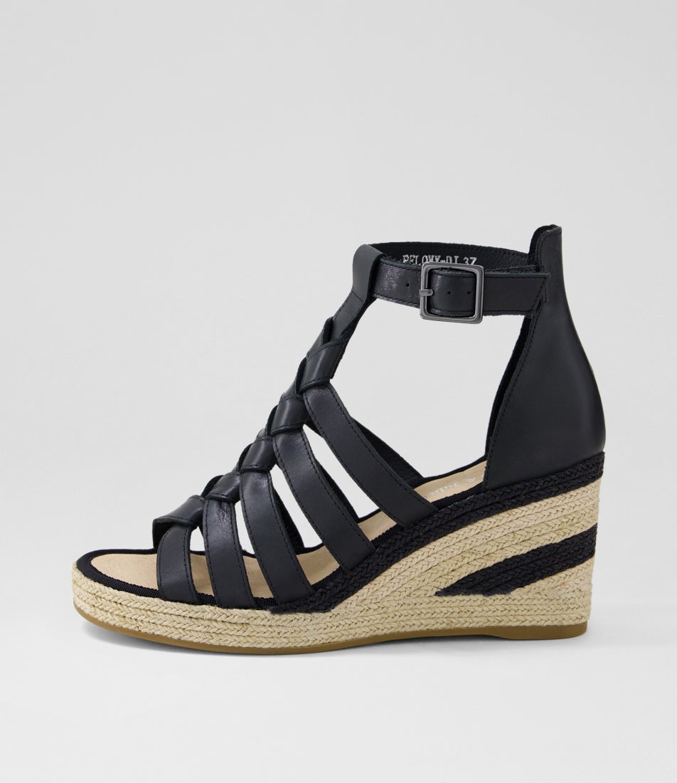 Pelony Black Multi Leather Sandals Pelony Black Multi Leather Sandals