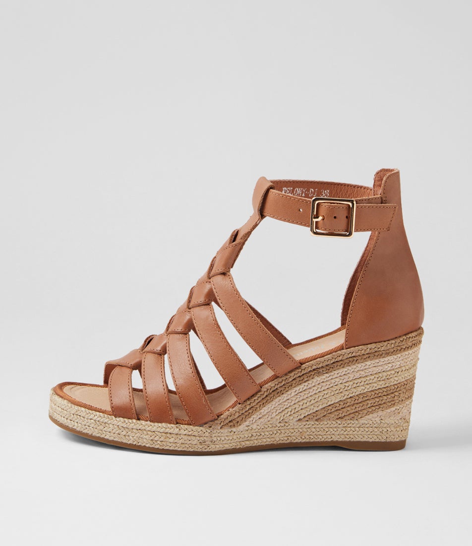 Pelony Tan Natural Multi Leather Sandals Pelony Tan Natural Multi Leather Sandals