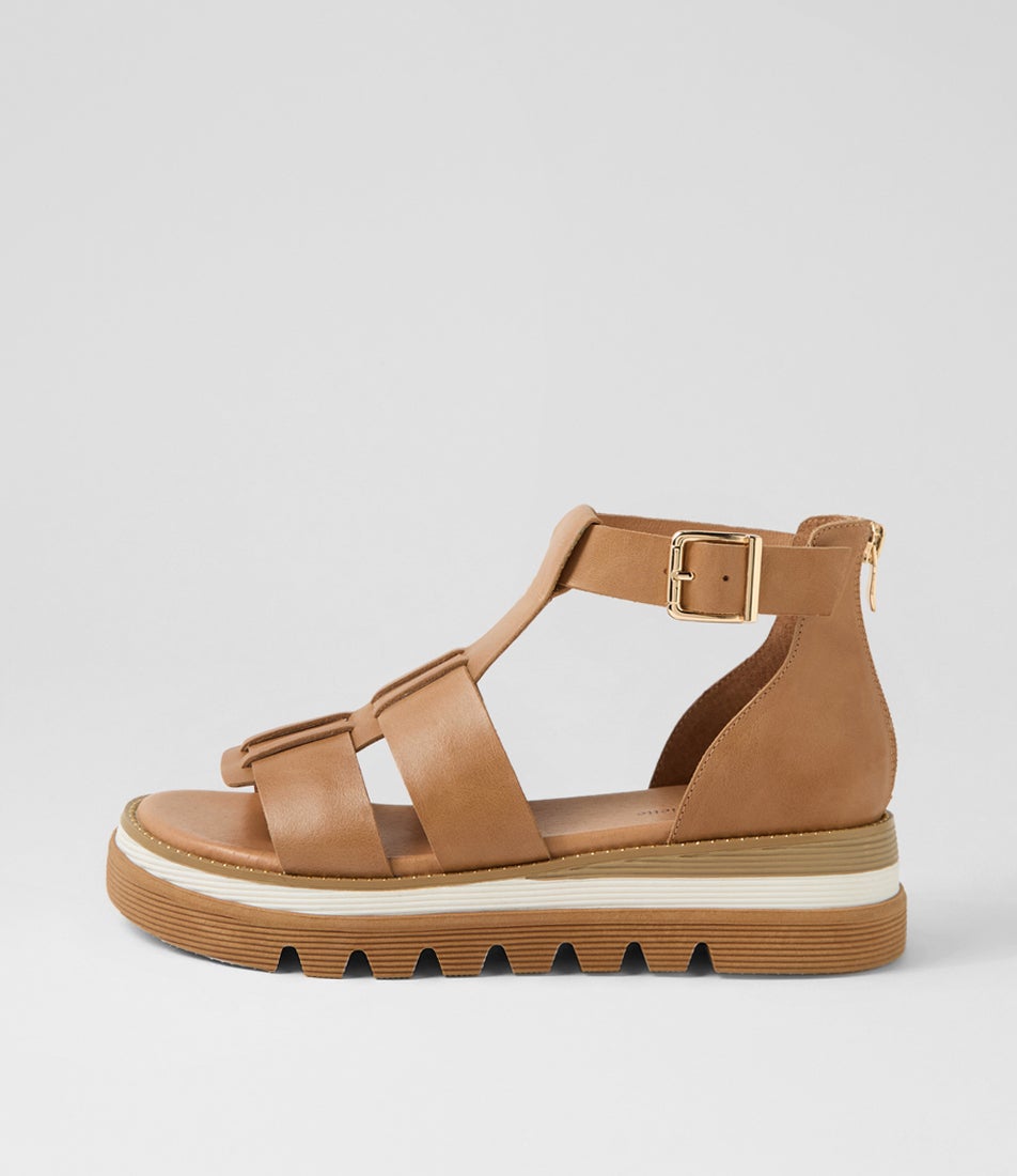 Sloanes Tan Leather Sandals