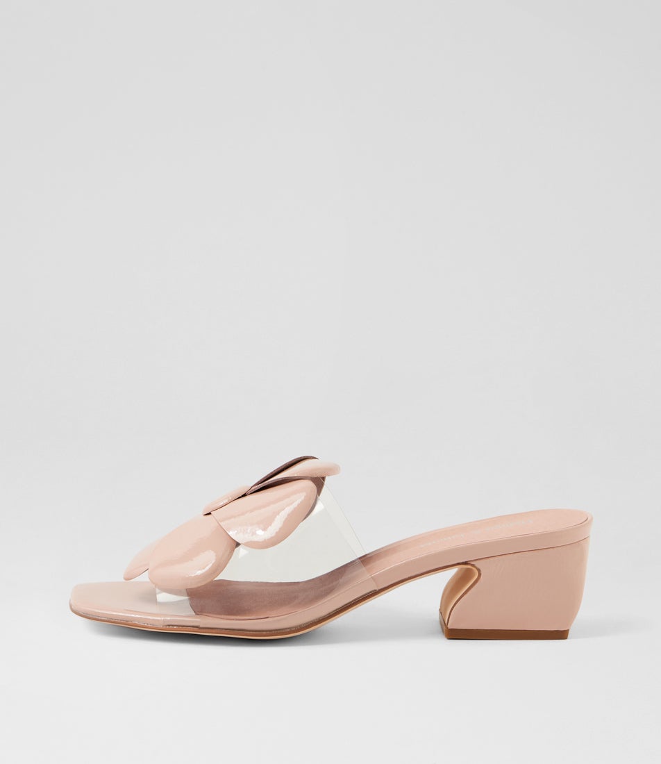 Sheray Pale Pink Patent Leather Sandals Sheray Pale Pink Patent Leather Sandals