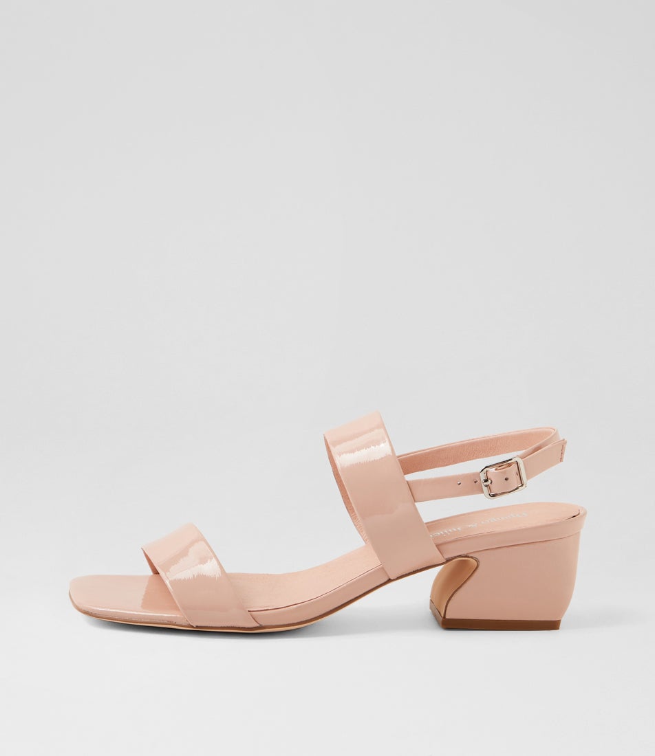 Shaney Pale Pink Patent Leather Sandals Shaney Pale Pink Patent Leather Sandals