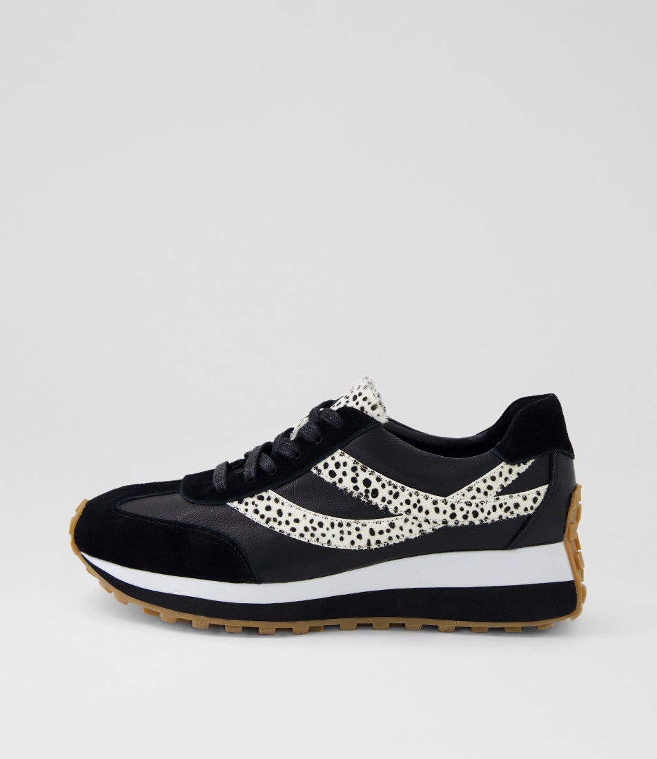 Sheryls Black White Dot Multi Sneakers