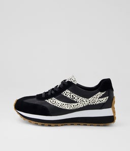 Sheryls Black White Dot Multi Sneakers Sheryls Black White Dot Multi Sneakers