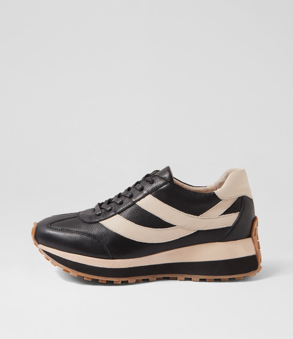 Sheryls Black Vanilla Leather Sneakers Sheryls Black Vanilla Leather Sneakers