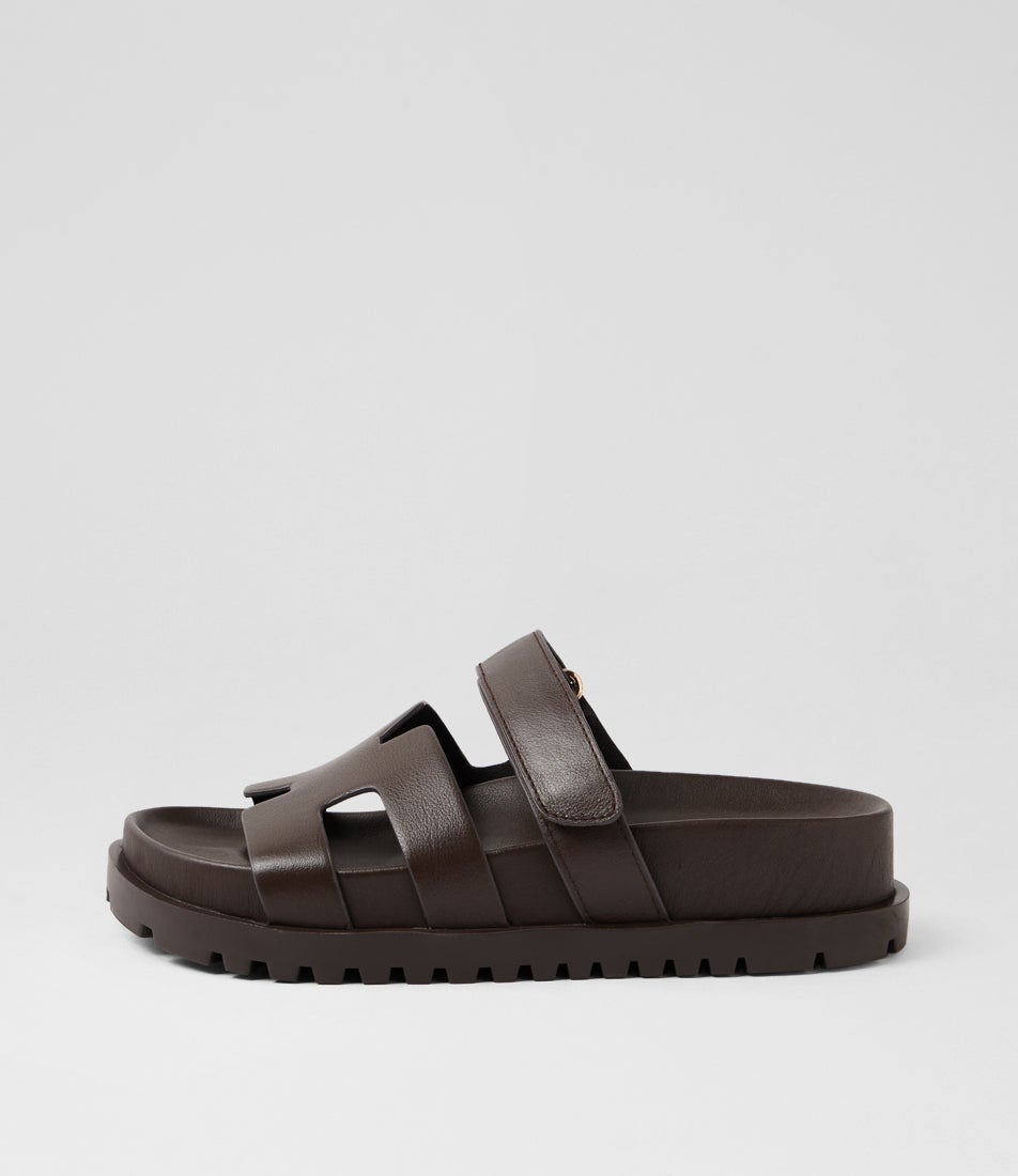 Upol Choc Leather Sandals Upol Choc Leather Sandals