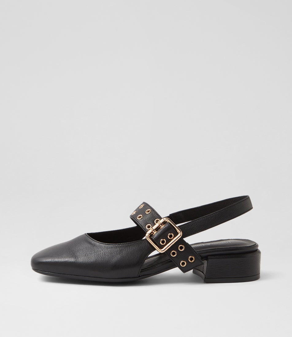 Vavka Black Leather Heels Vavka Black Leather Heels