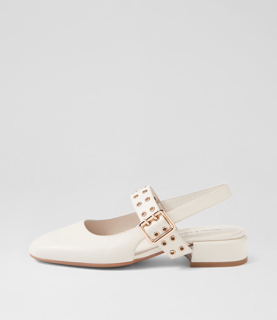 Vavka Ivory Leather Heels Vavka Ivory Leather Heels