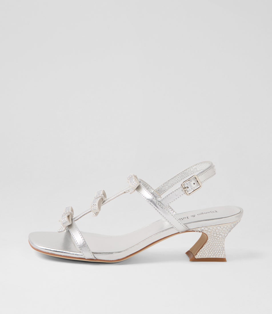 Voni Silver Leather Sandals