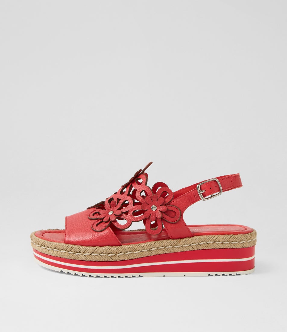 Aldo Red Leather Sandals Aldo Red Leather Sandals
