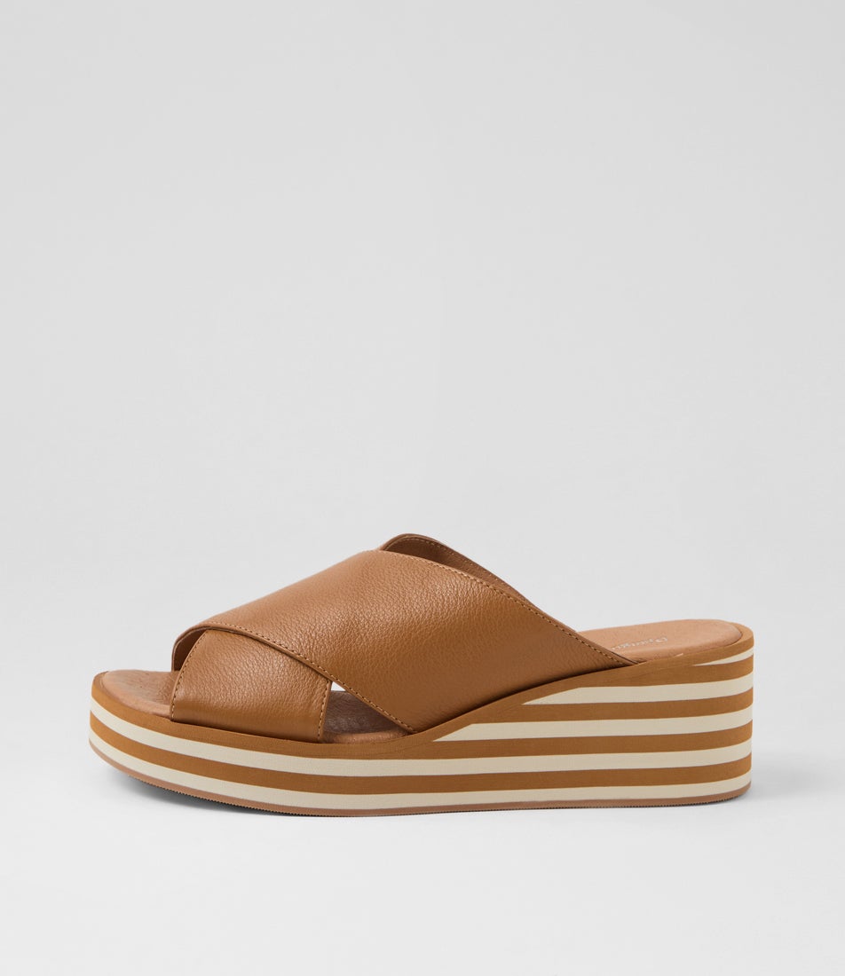 Fellah Dark Tan Leather Sandals