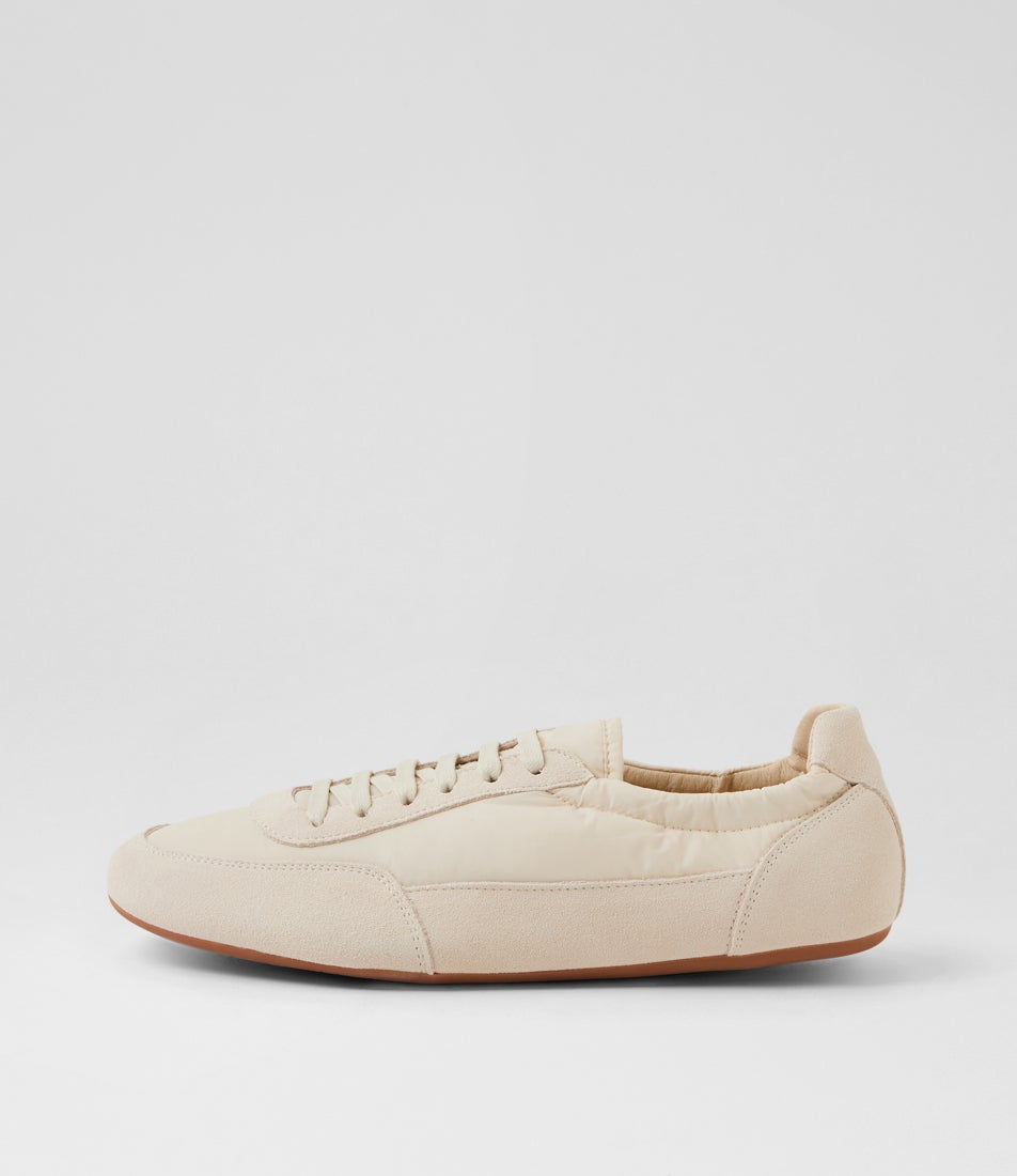 Brinkle Vanilla Suede Fabric Flat Shoes