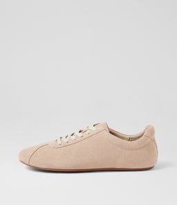 Bookier Beige Suede Lace Up Flats Bookier Beige Suede Lace Up Flats
