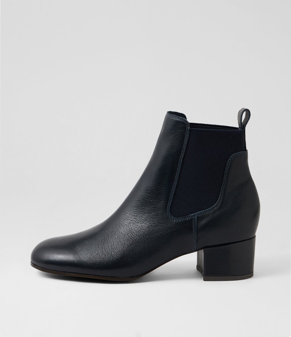 Boswel Navy Leather Chelsea Boots Boswel Navy Leather Chelsea Boots