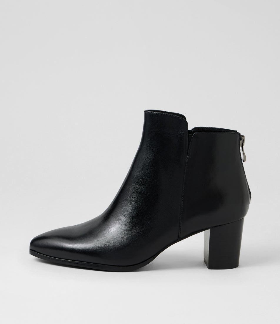 Bennish Black Leather Ankle Boots Bennish Black Leather Ankle Boots