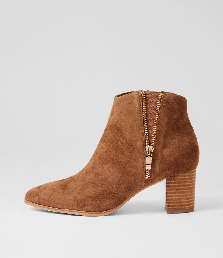 Bentonn Nutmeg Natural Suede Ankle Boots Bentonn Nutmeg Natural Suede Ankle Boots