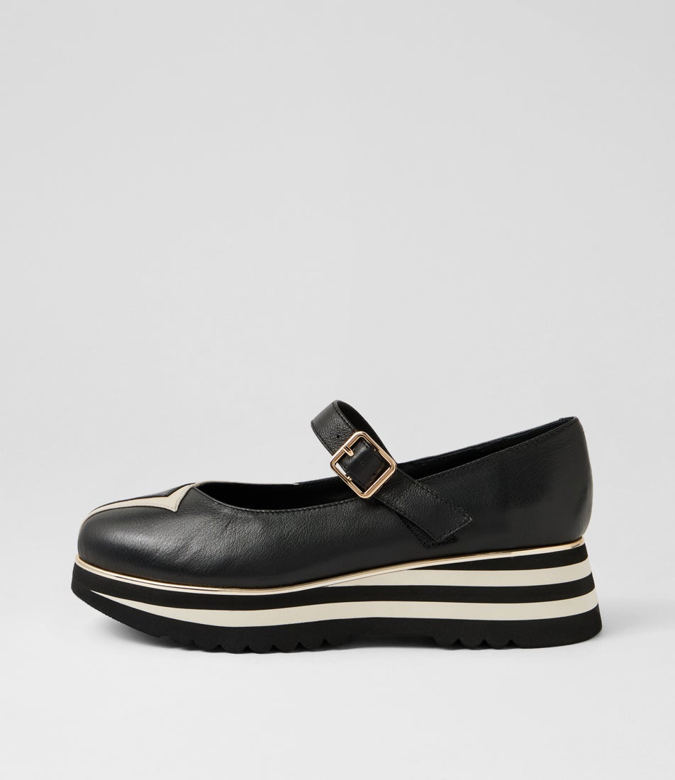 Elanies Black Milk Leather Flat Shoes Elanies Black Milk Leather Flat Shoes