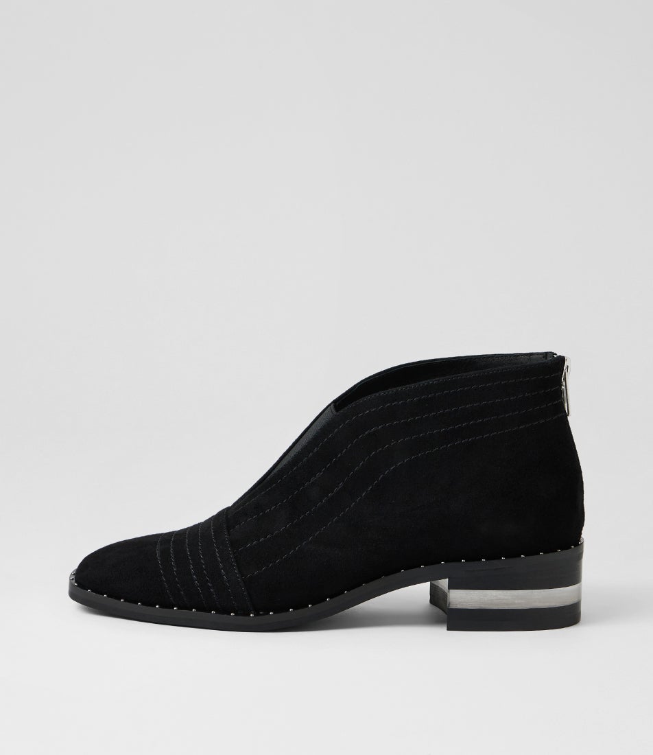 Faradays Black Suede Ankle Boots Faradays Black Suede Ankle Boots