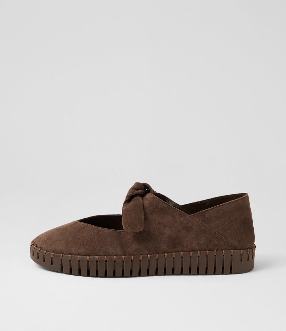 Havio Hot Choc Suede Flat Shoes