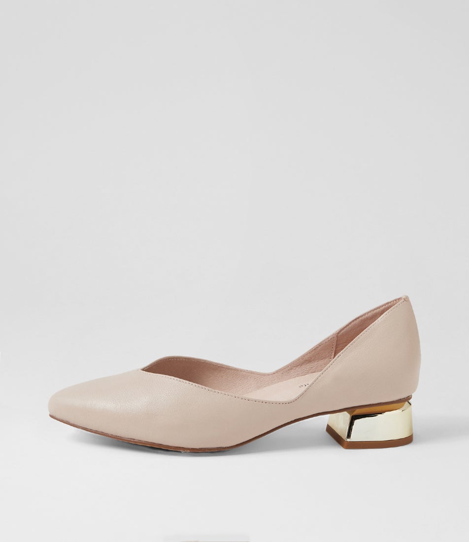 Jerrin Nougat Leather Flat Shoes Jerrin Nougat Leather Flat Shoes