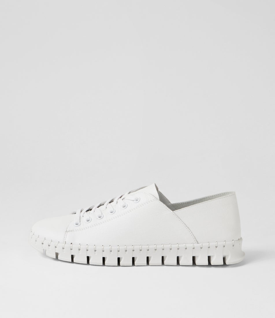 Kayode White Leather Sneakers