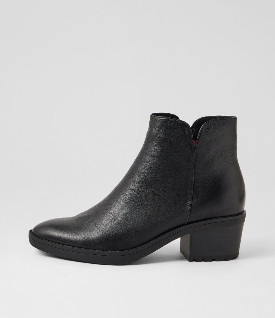 Liem Black Leather Ankle Boots Liem Black Leather Ankle Boots