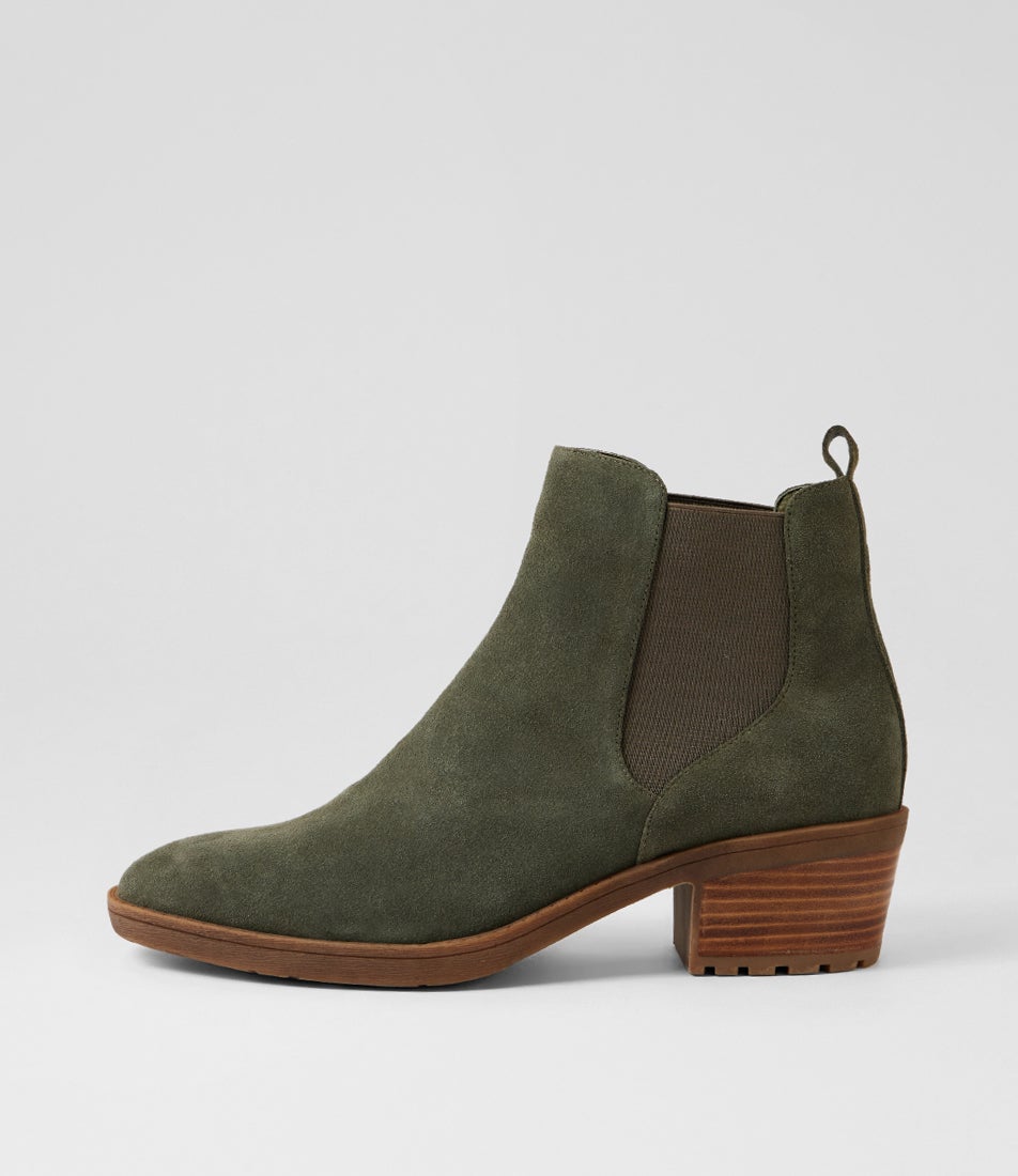 Landyn Olive Suede Chelsea Boots Landyn Olive Suede Chelsea Boots