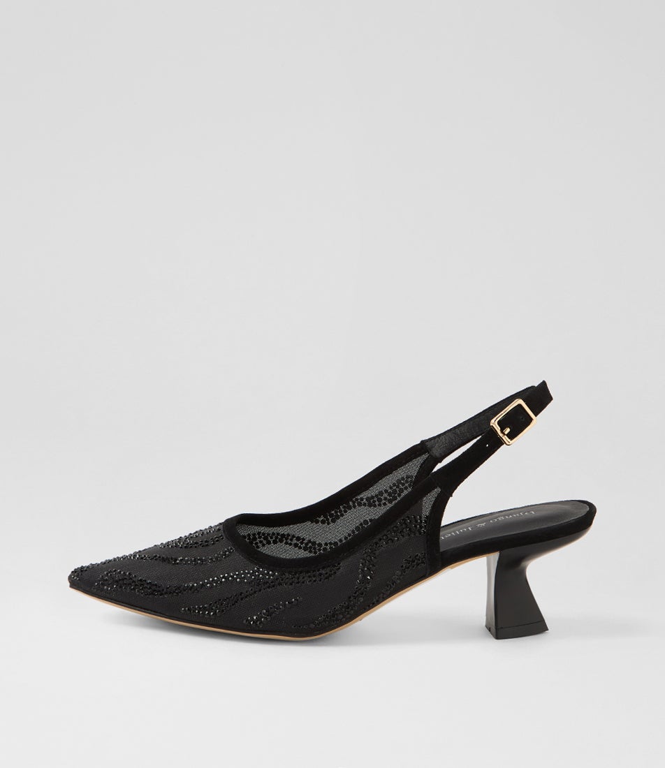 Lenship Black Mix Heels