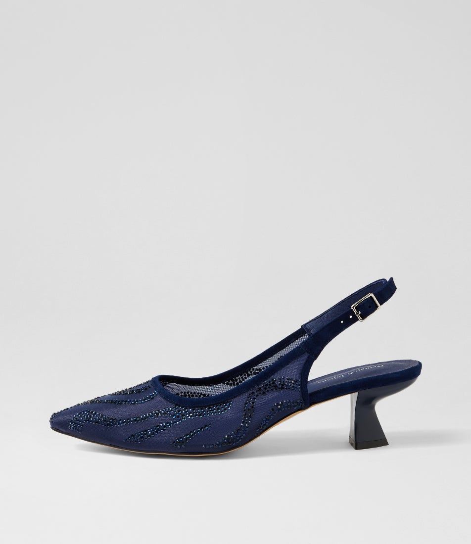 Lenship Navy Mix Heels