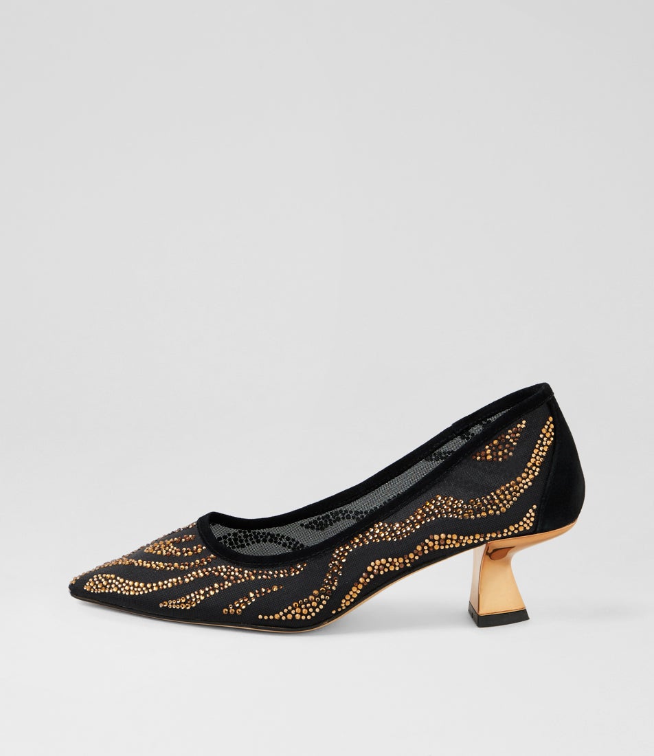Lermany Black Bronze Multi Pump Heels Lermany Black Bronze Multi Pump Heels