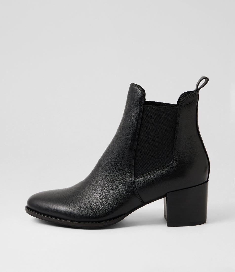 Mahika Black Leather Chelsea Boots Mahika Black Leather Chelsea Boots