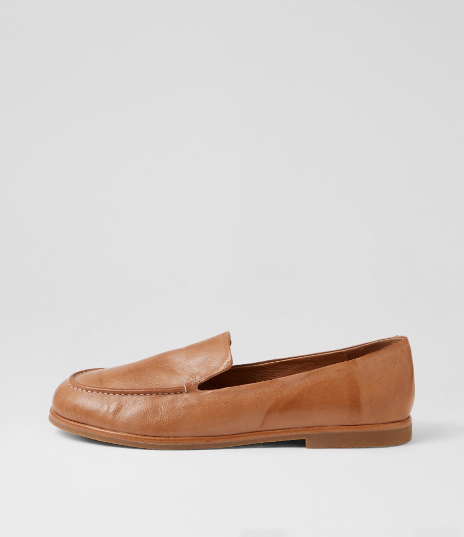 Rayens Cognac Leather Flat Shoes Rayens Cognac Leather Flat Shoes