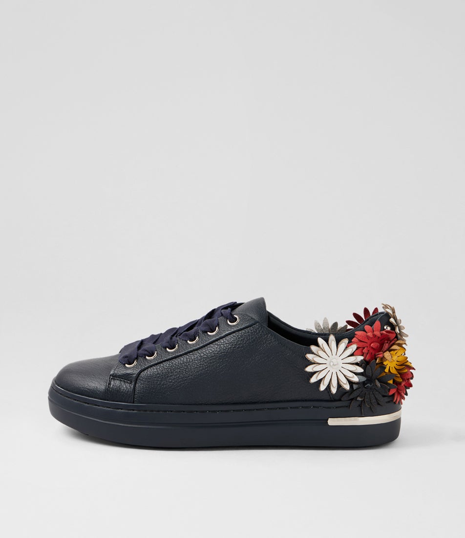 Westlee Navy Multi Leather Sneakers