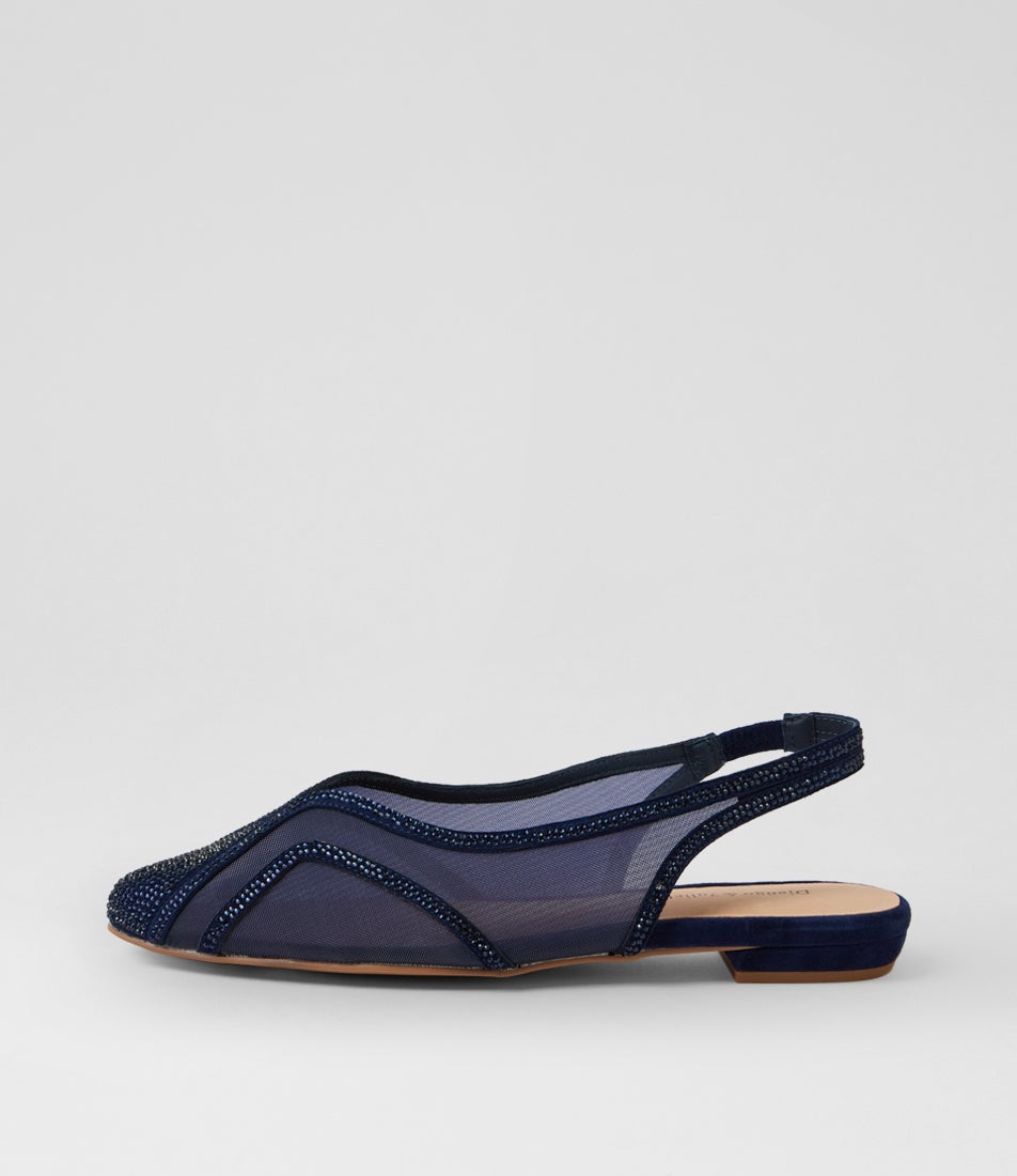 Ayo Navy Mix Slingbacks
