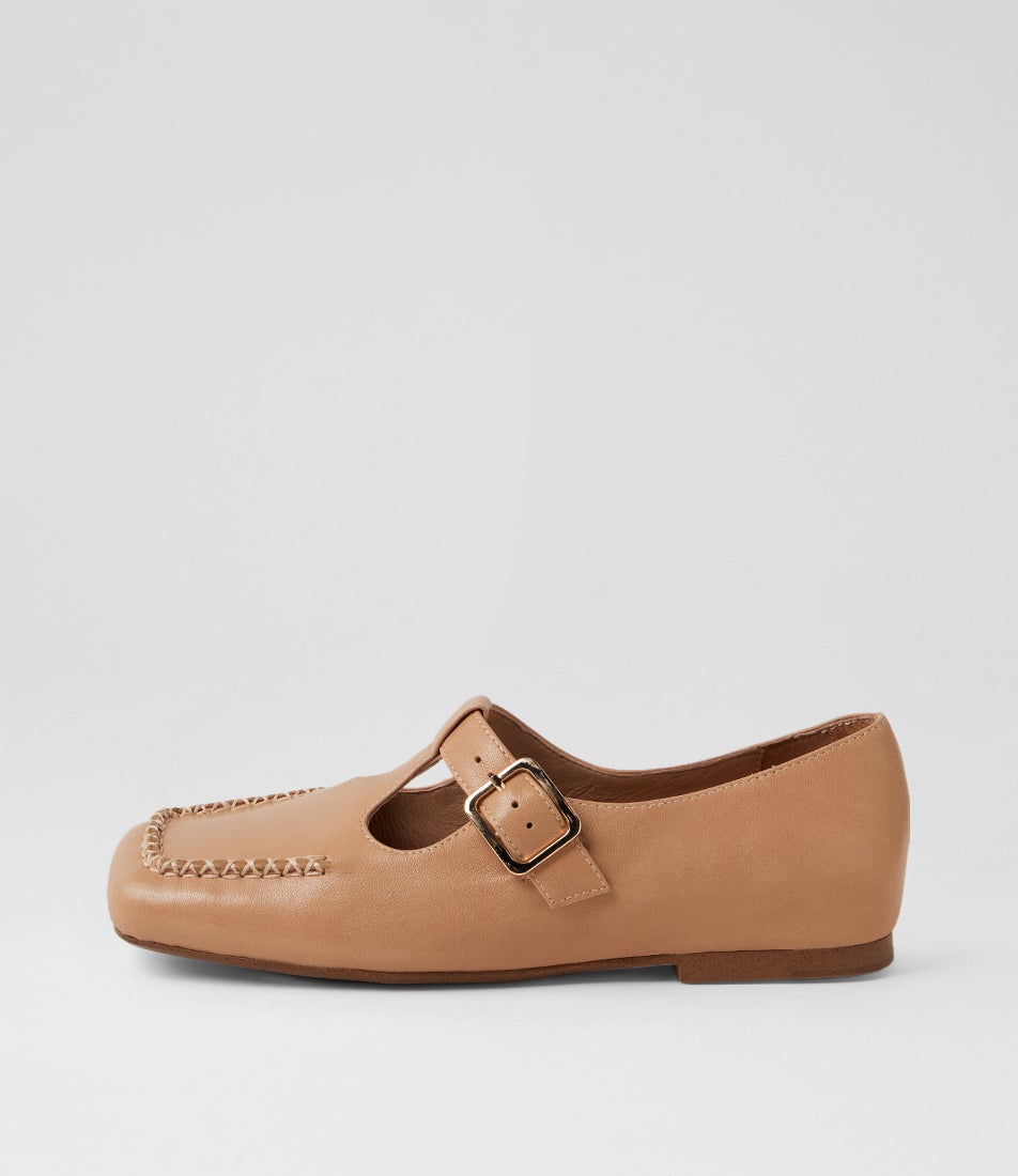 Azat Cafe Polish Natural Leather Flat Shoes